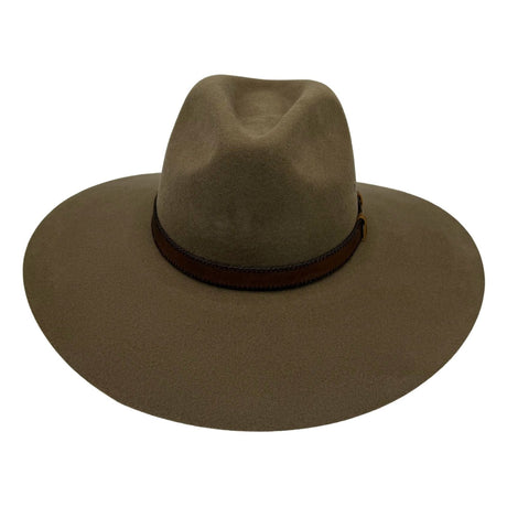 Jacaru 1859 Australian Wool Felt Fedora Hat - Wide Brim Water Resistant & UPF 50+