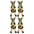4x Bocchetta Tracy 26cm Grey Kangaroo with Joey Plush Toy Bulk Pack (Australian Stuffed Animal Souvenir Gift)