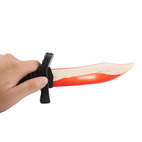 Fake Blood Plastic Knife - Vampire/Joke Halloween Prop (Costume Accessory)