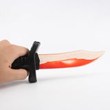 Adult Headless Zombie Costume Set - Harness Costume & Bloody Knife (Scary Halloween Fancy Dress)