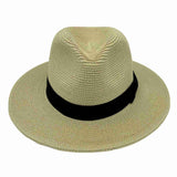 Jacaru 1880 Panama Hat with Black Ribbon - Natural (Vegan Friendly Sun Hat)