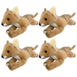 4x Bocchetta Tigger 33cm Floppy Tasmanian Tiger Plush Toy Bulk Pack (Australian Stuffed Animal Souvenir Gift)