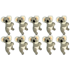 10x Bocchetta 12cm Mini Koala Plush Toy Bulk Pack (Australian Stuffed Animal Souvenir Keyring Gift)