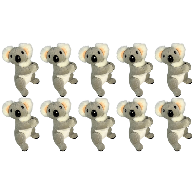 10x Bocchetta 12cm Mini Koala Plush Toy Bulk Pack (Australian Stuffed Animal Souvenir Keyring Gift)