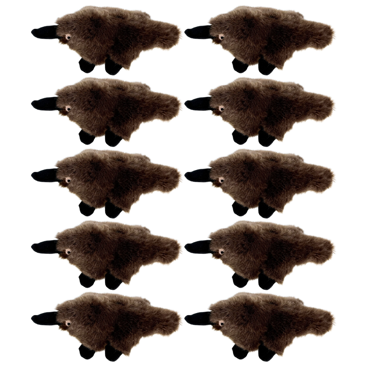 10x Bocchetta 11cm Mini Platypus Plush Toy Bulk Pack (Australian Stuffed Animal Souvenir Gift)