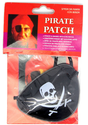 Black Pirate Eye Patch - Costume Accessory for Halloween/Fancy Dress Party