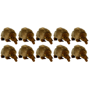 10x Bocchetta 11cm Mini Echidna Plush Toy Bulk Pack (Australian Stuffed Animal Souvenir Keyring Gift)