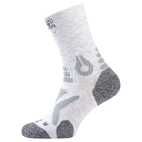 Jack Wolfskin Mens Hiking Pro Classic Cut Socks - Light Grey (Trail Outdoor Premium Padded)