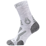Jack Wolfskin Mens Hiking Pro Classic Cut Socks (Trail Outdoor Premium Padded) - Light Grey
