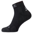 Jack Wolfskin Travel Mens Ankle Socks (Organic Cotton Mid Cut Hiking Trekking) - Black