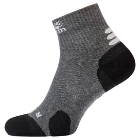 Jack Wolfskin Travel Mens Ankle Socks (Organic Cotton Mid Cut Hiking Trekking) - Dark Grey