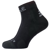 6x Jack Wolfskin Travel Mens Ankle Socks Bulk Pack - Black (Organic Cotton Mid Cut for Hiking/Trekking)