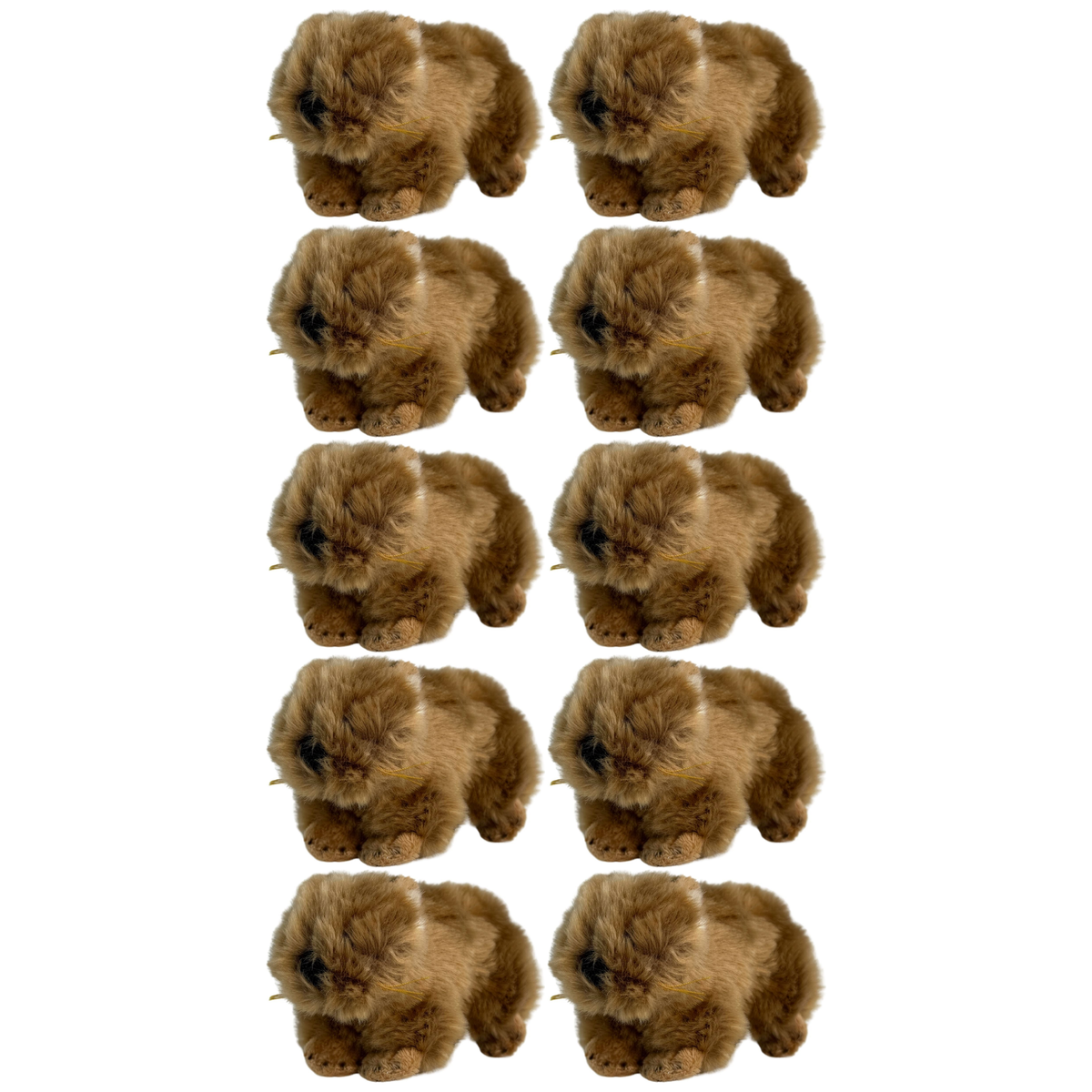 10x Bocchetta 14cm Mini Wombat Plush Toy Bulk Pack (Australian Stuffed Animal Souvenir Keyring Gift)