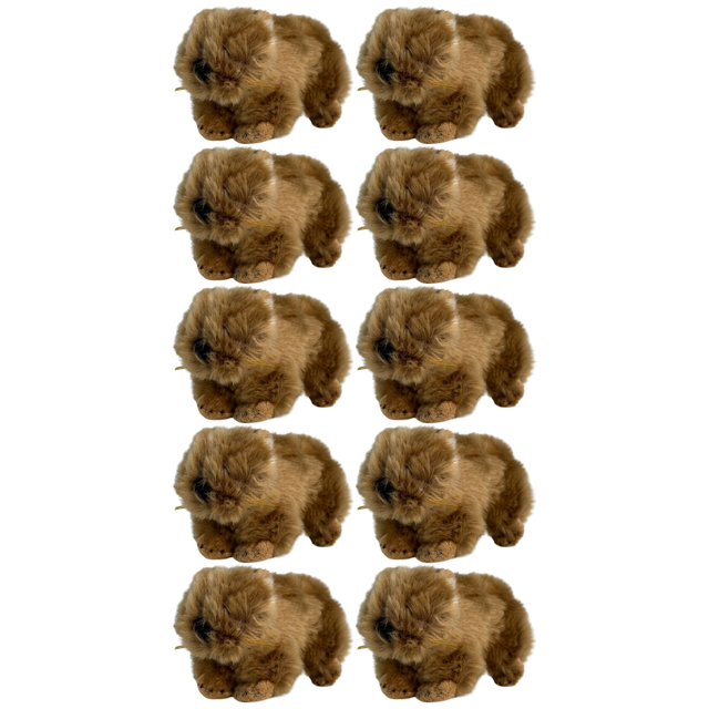 10x Bocchetta 14cm Mini Wombat Plush Toy Bulk Pack (Australian Stuffed Animal Souvenir Keyring Gift)