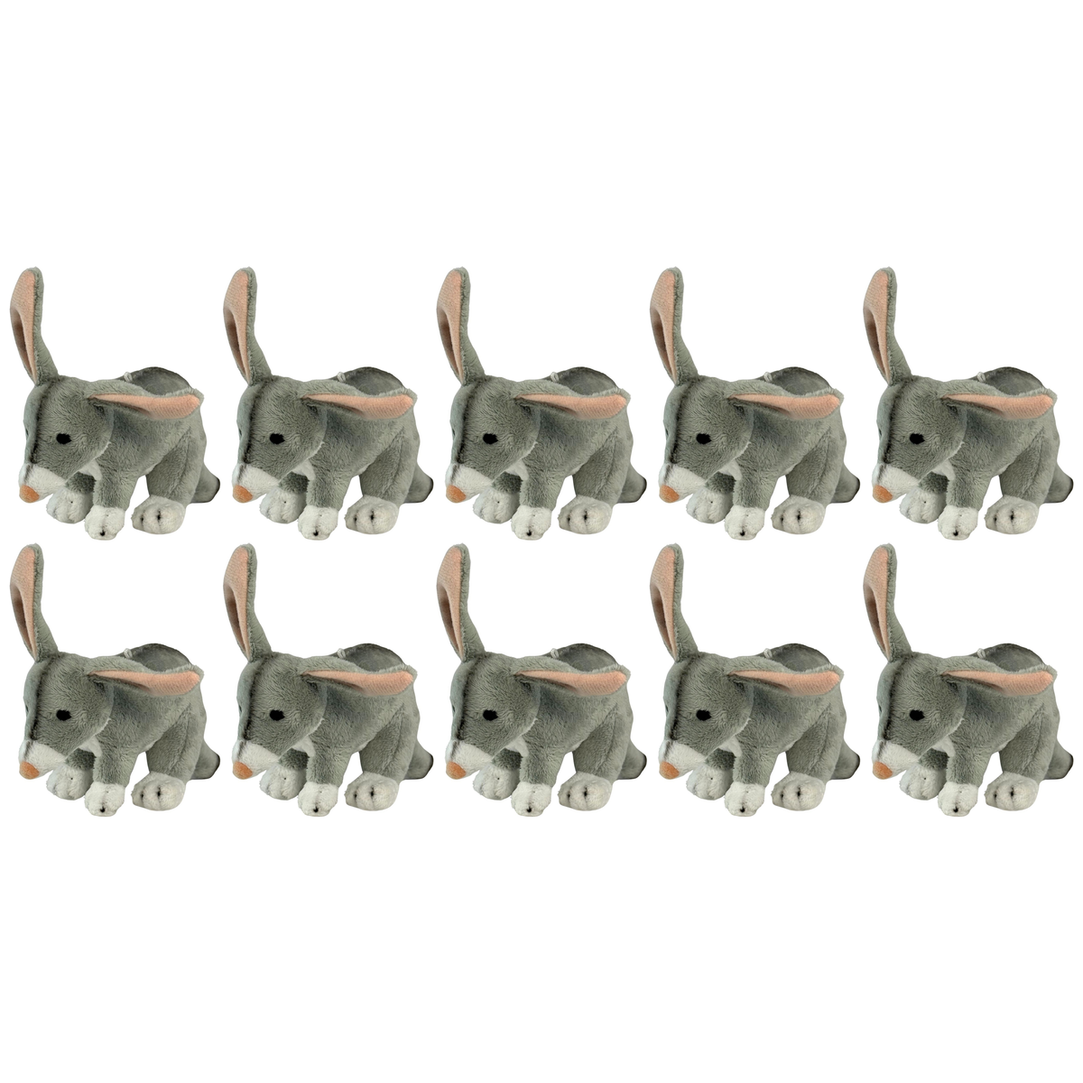 10x Bocchetta 15cm Mini Bilby Plush Toy Bulk Pack (Australian Stuffed Animal Souvenir Keyring Gift)