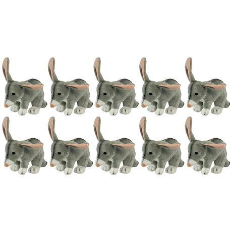 10x Bocchetta 15cm Mini Bilby Plush Toy Bulk Pack (Australian Stuffed Animal Souvenir Keyring Gift)