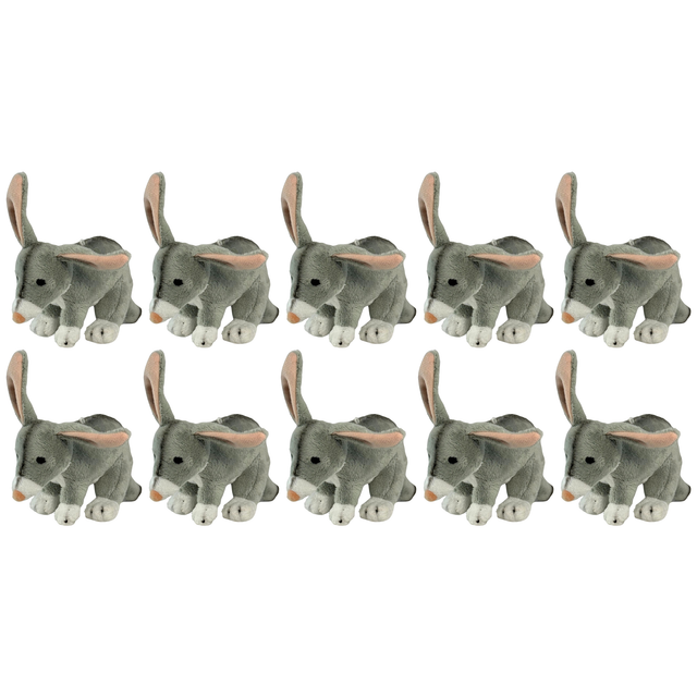 10x Bocchetta 15cm Mini Bilby Plush Toy Bulk Pack (Australian Stuffed Animal Souvenir Keyring Gift)