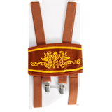 6x Brown Lederhosen Suspenders Bulk Pack - Oktoberfest German Costume Accessory (Halloween & Fancy Dress)
