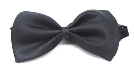 3x Mens Small Black Bow Tie Pack (Pre-Tied Classic Formal Necktie)