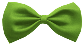 Mens Small Green Bow Tie (Pre-Tied Classic Formal Necktie)