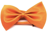 Mens Orange Bow Tie (Pre-Tied Classic Formal Necktie)