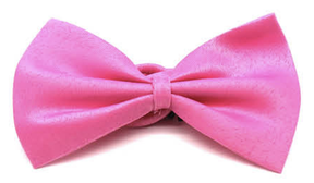 Mens Small Pink Bow Tie (Pre-Tied Classic Formal Necktie)
