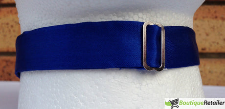 6x Mens Large Blue Bow Tie Bulk Pack (Pre-Tied Classic Formal Necktie)