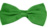 Mens Large Green Bow Tie (Pre-Tied Classic Formal Necktie)