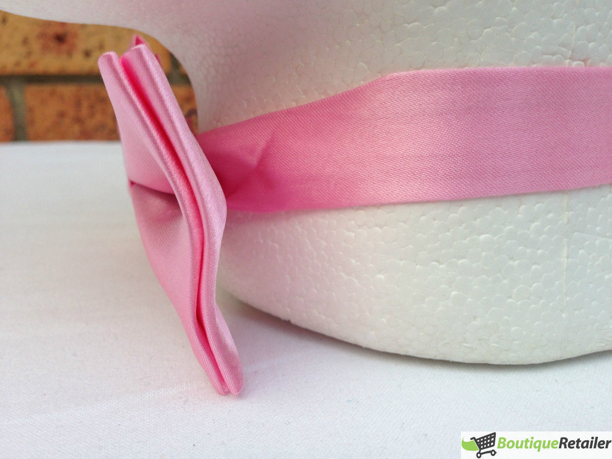 Mens Light Pink Bow Tie (Pre-Tied Classic Formal Necktie)