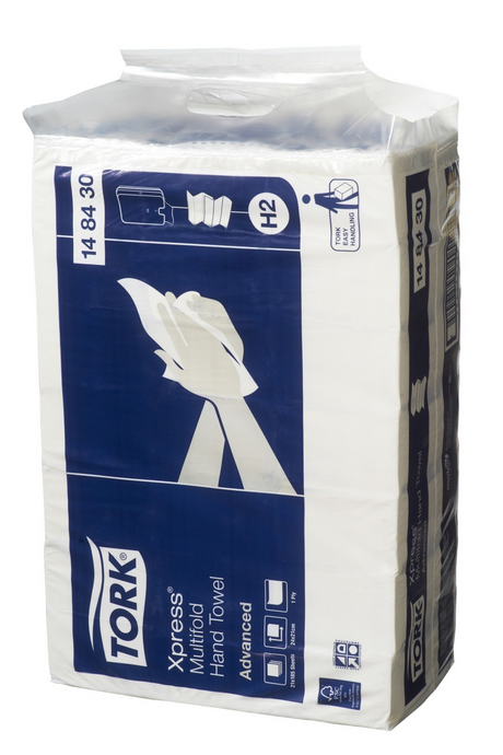 Tork Xpress Multifold Paper Hand Towels / Slimline Advanced H2 - 21 Packs of 180