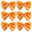 6x Orange Sequin Polka Dots Bow Tie Bulk Pack - Fancy Dress Clown Costume Party
