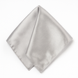 Mens POCKET SQUARE Party Silk Suit Handkerchief Kerchief Hanky Wedding  - Silver