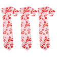 3x Long Lipstick Kisses Novelty Tie Pack - White/Red/Pink (Mens Valentines Day Gift)