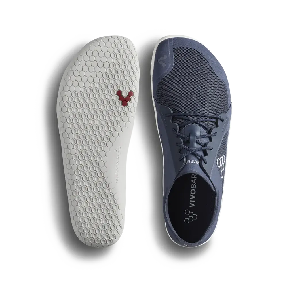 Vivobarefoot Primus Lite IV Mens Barefoot Shoes - Midnight Blue (Lightweight Recycled Runners)