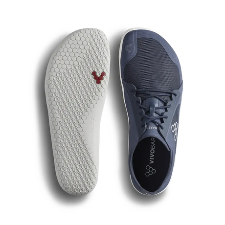 Vivobarefoot Primus Lite IV Mens Barefoot Shoes - Midnight Blue (Lightweight Recycled Runners)