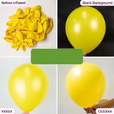 12pk Yellow Rubber Ballons for Australia Day & more (30cm)