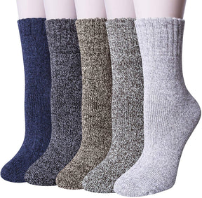 3 Pairs Coco&Hana Womens Thick Wool Blend Work Socks (EU37-EU41) - Heavy Duty Outdoor
