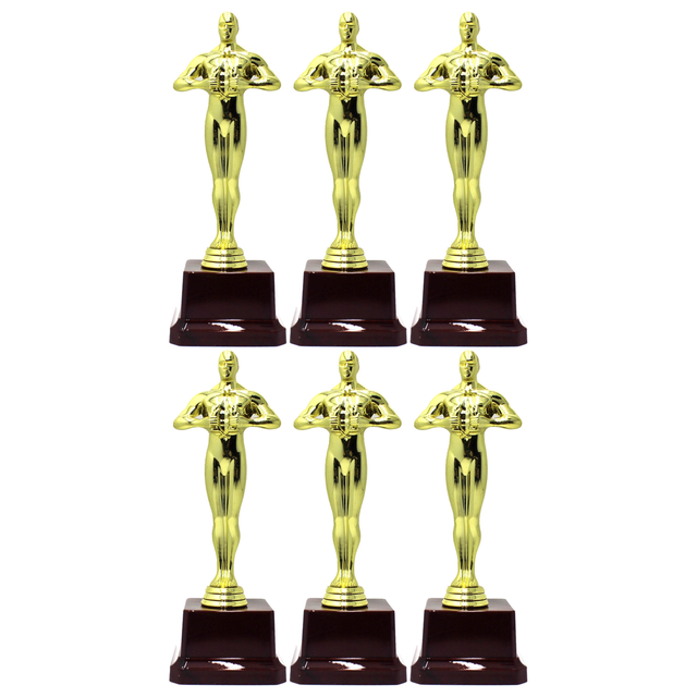 6x 19cm Award Trophy Bulk Pack - Champions/Winners/Party/Achivement