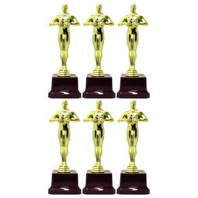 6x 22cm Award Trophy Bulk Pack - Champions/Winners/Party/Achivement