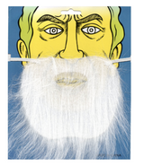 White Santa Claus Beard - Father Xmas - One Size (Christmas Costume)