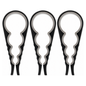 3x Silicone Multi Purpose Bottle & Jar Opener Pack - Easy Grip