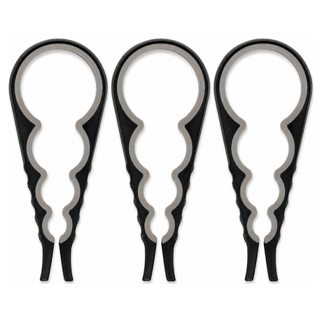 3x Silicone Multi Purpose Bottle & Jar Opener Pack - Easy Grip