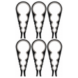 6x Silicone Multi Purpose Bottle & Jar Opener Bulk Pack - Easy Grip