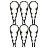 6x Silicone Multi Purpose Bottle & Jar Opener Bulk Pack - Easy Grip