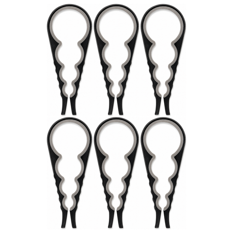 6x Silicone Multi Purpose Bottle & Jar Opener Bulk Pack - Easy Grip