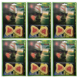 6x Fake Bloody Wound Scars Bulk Pack - Adhesive Halloween Make Up (Costume Accessory)