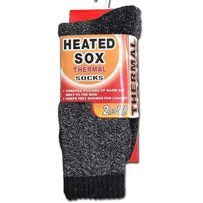 1 Pair Mens Thermal Heated Socks (6-11 UK) - Warm Winter Work Ski Socks