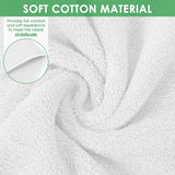10x 100% Cotton Hand Towels Face Washers Bulk (34x74cm) in Plain White