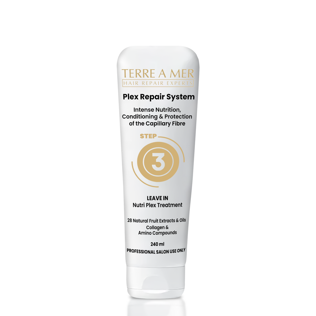 terreamer Plex Repair Step 3 240ml - Leave-In Hair Bond Treatment (Amino Acids & Collagen)