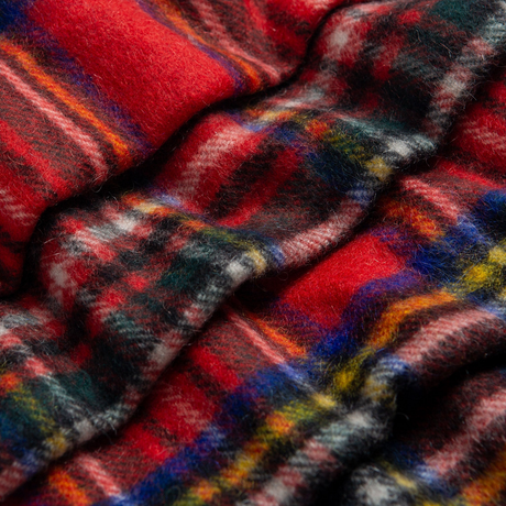 Dents Heritage Tartan Check Cashmere Scarf - Royal Stewart (w/ Tassels & Gift Box)